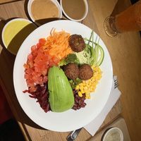 24oz Bowl with vegan cheese and avocado added   at Grow in Puerto Viejo De Talamanca