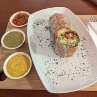 Latino burrito at Grow in Puerto Viejo De Talamanca