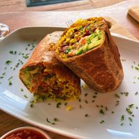 Latino burrito   at Grow in Puerto Viejo De Talamanca