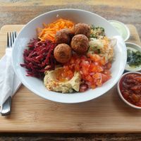 Falafel salad at Grow in Puerto Viejo De Talamanca