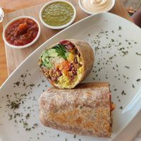Vegetarian burrito at Grow in Puerto Viejo De Talamanca