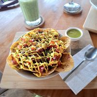 Nachos. Taille grande ou petite au choix. Ici petite 😲 at Grow in Puerto Viejo De Talamanca