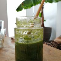 Batido frio green love. at Herbivore Plant Based & Fermented Food in Reus