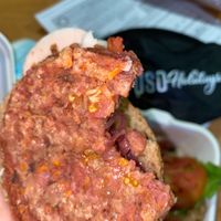 Raw vegan burger at Bamburger in Vicenza