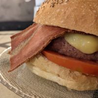 Veikon burger at La Golosa Vegan Vurger in Barcelona