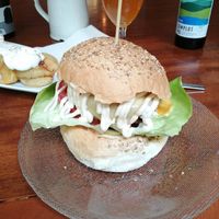 Burger 1 at La Golosa Vegan Vurger in Barcelona