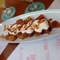 Golosa bravas at La Golosa Vegan Vurger in Barcelona