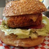 Hamburguesa Classic at La Golosa Vegan Vurger in Barcelona