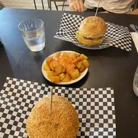   at La Golosa Vegan Vurger in Barcelona