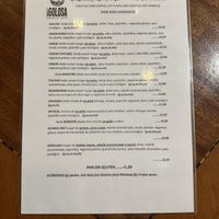 Carta Marzo 2023 (1/2)  at La Golosa Vegan Vurger in Barcelona