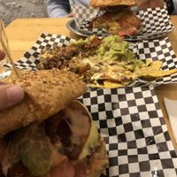   at La Golosa Vegan Vurger in Barcelona