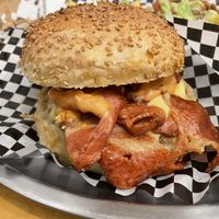   at La Golosa Vegan Vurger in Barcelona