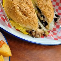  at La Golosa Vegan Vurger in Barcelona