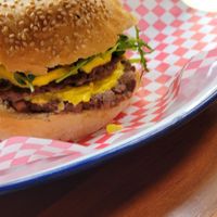  at La Golosa Vegan Vurger in Barcelona