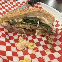   at La Golosa Vegan Vurger in Barcelona