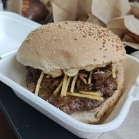  at La Golosa Vegan Vurger in Barcelona