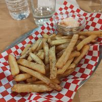 Patatas de acompañamiento at La Golosa Vegan Vurger in Barcelona