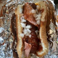 Bak’n wrapped dog  at Veg & Go Plant Based in Riverside