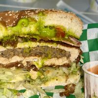 The Merger….sooo good 🤤  at Veg & Go Plant Based in Riverside