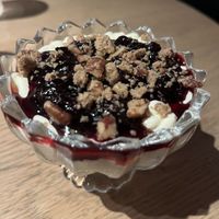 Maple Custard w/ Berries & Crumble  at PLANTA in West Palm Beach