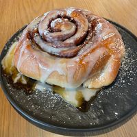 Huge Cinnamon Bun at PLANTA in West Palm Beach