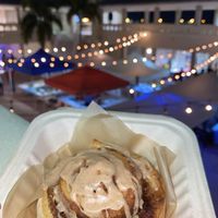 Cinnamon roll! at Trendy Eats & Vegan Treats in Corpus Christi