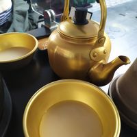 Makgeolli - Korean rice wine. Drank from traditional bowls at Kini in Hamburg