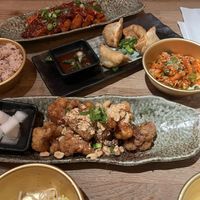Veg plates, cauliflower wings, tofu   at Kini in Hamburg