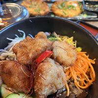 Bibimbap with cauliflower and gochujang sauce  at Kini in Hamburg