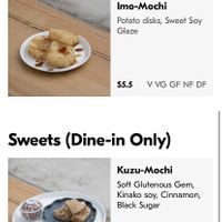 Vegan dishes on the menu at 279 in West Melbourne