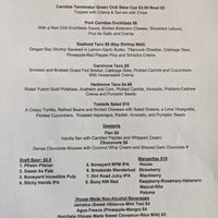 April 2021 daily specials at Tacovore in Corvallis