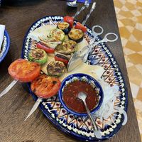 Vegan kebabs at Khiva in Tashkent