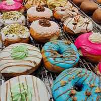 Mega donuts  at Scoff's in Horsforth