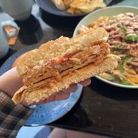 Inside the macscoffin  at Scoff's in Horsforth