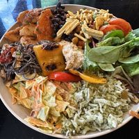 Vegan 🥗 plate, I was charged £2.50 more than on menu tho 😡  at Scoff's in Horsforth