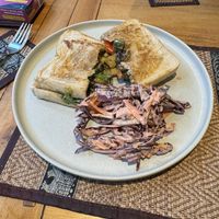Toasted med sandwich  at Scoff's in Horsforth