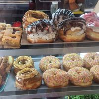 Donut choices at Scoff's in Horsforth