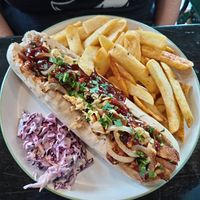Smoked dog at Scoff's in Horsforth