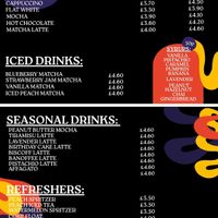 Jan 26 Drinks menu at Scoff's in Horsforth