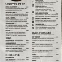 Food menu   at Ballena Bistro in Uvita