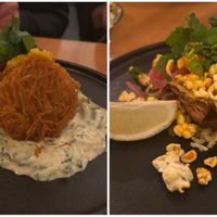 Aloo tikki, birria taco at WIT-LOF in Den Burg