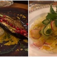 Aubergine, tiradito at WIT-LOF in Den Burg