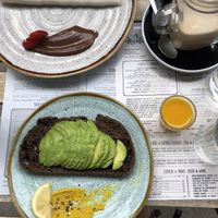 Nicolau toast, Tapioca w/nutella, Wake up shot at Nicolau in Porto