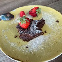 Sweet potato brownie   at Nicolau in Porto