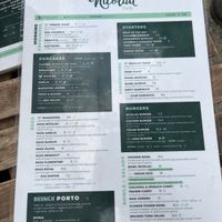food menu  at Nicolau in Porto