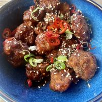 Fried Korean cauliflower   at BomBaai Strandbar in Westkapelle