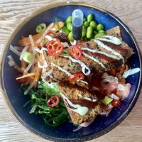 Tofu katsu bowl  at BomBaai Strandbar in Westkapelle