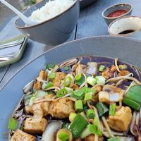 Tofu Mushroom und Pak Choi   at Mandarin in Hildesheim