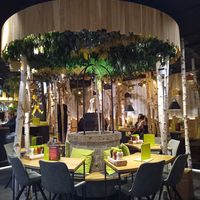 Fairy tale well in the middle of the restaurant at Hans im Glück  in Chemnitz