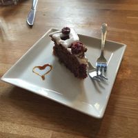 Dessert - carrot/spice cake at Cafe Gaya in Aarhus